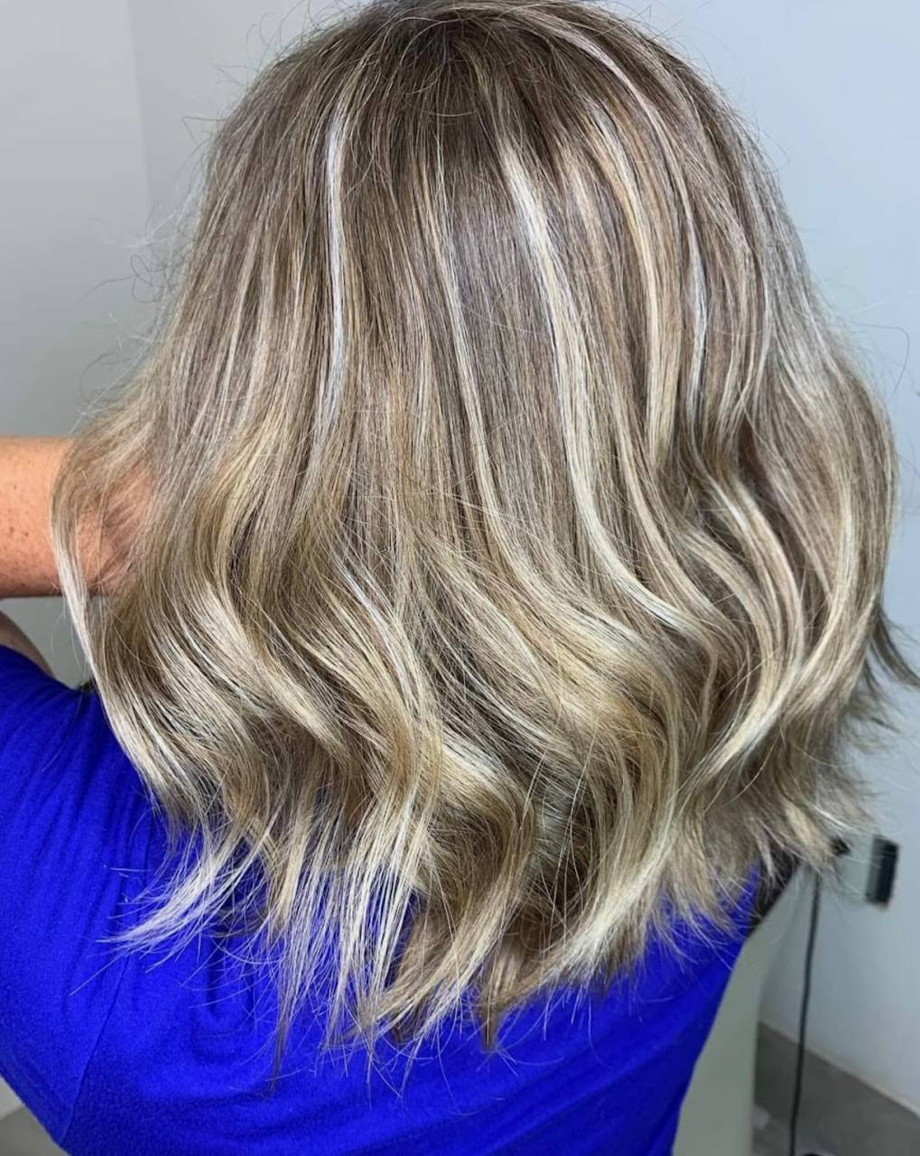 Blonde highlights by Ivy Pham
