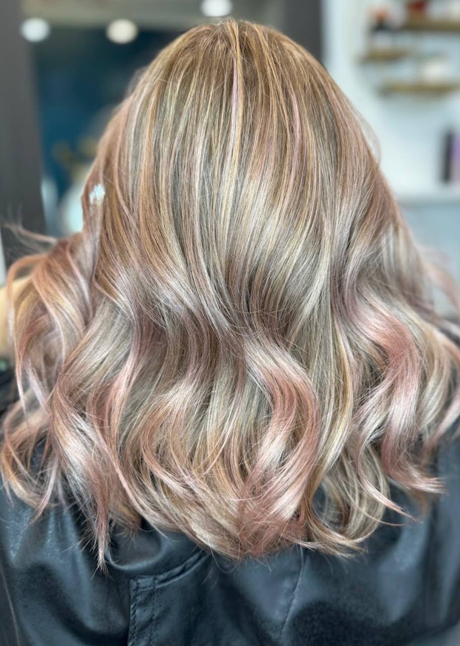 Rose gold balayage by Ivy Pham